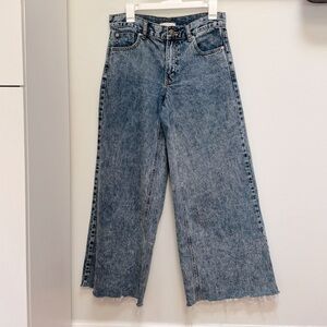 BDG A-WIDE flare wide leg jeans‎ medium distressed wash size 27